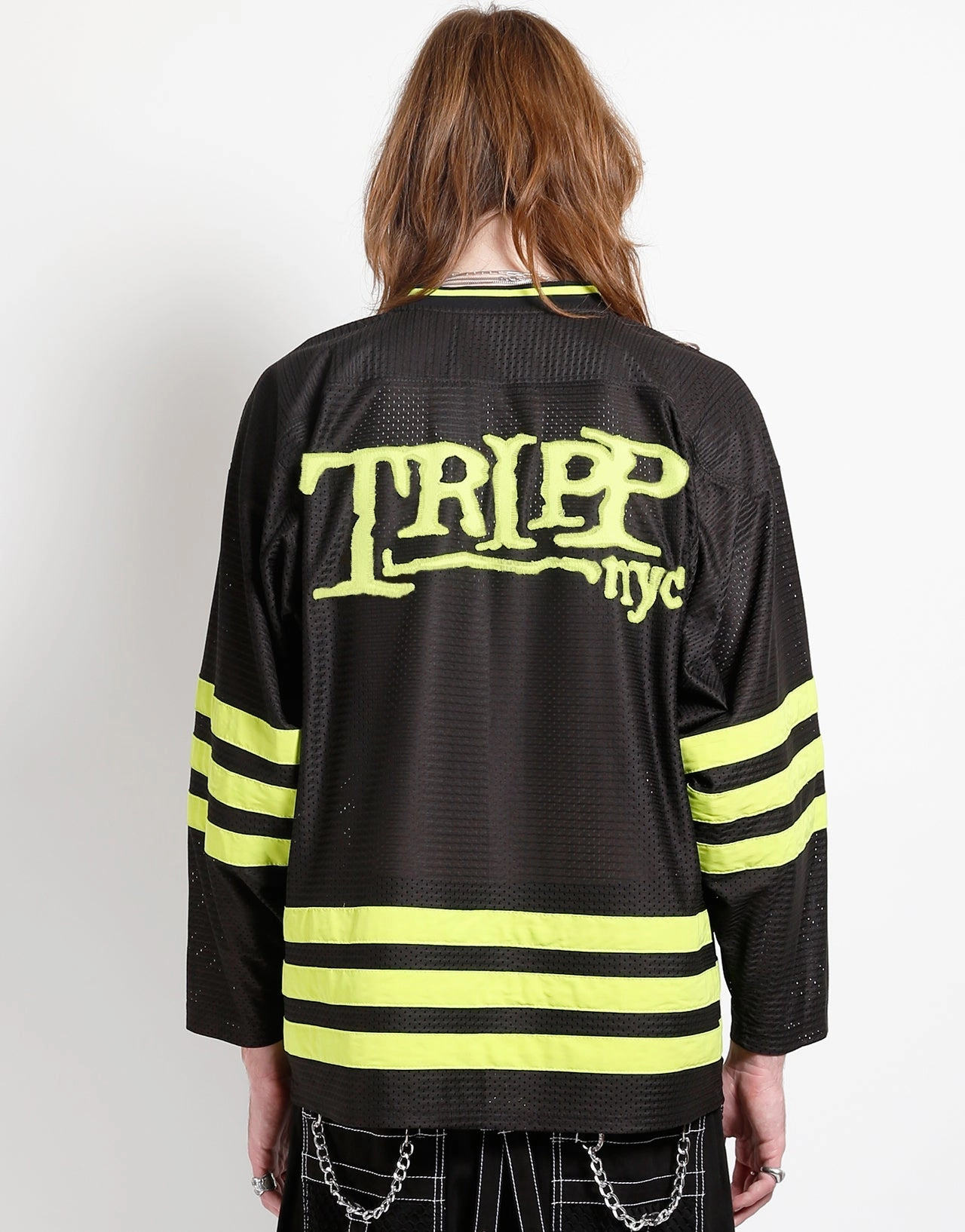 Thermal Regulating Fabric TRIPP NYC LOGO RADIOACTIVE JERSEY