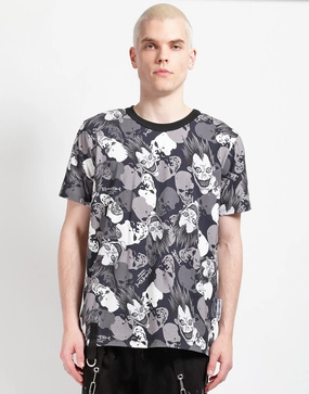 BreathableMaterial TRIPP NYC X DEATH NOTE - RYUK SKULL CAMO D-RING TEE