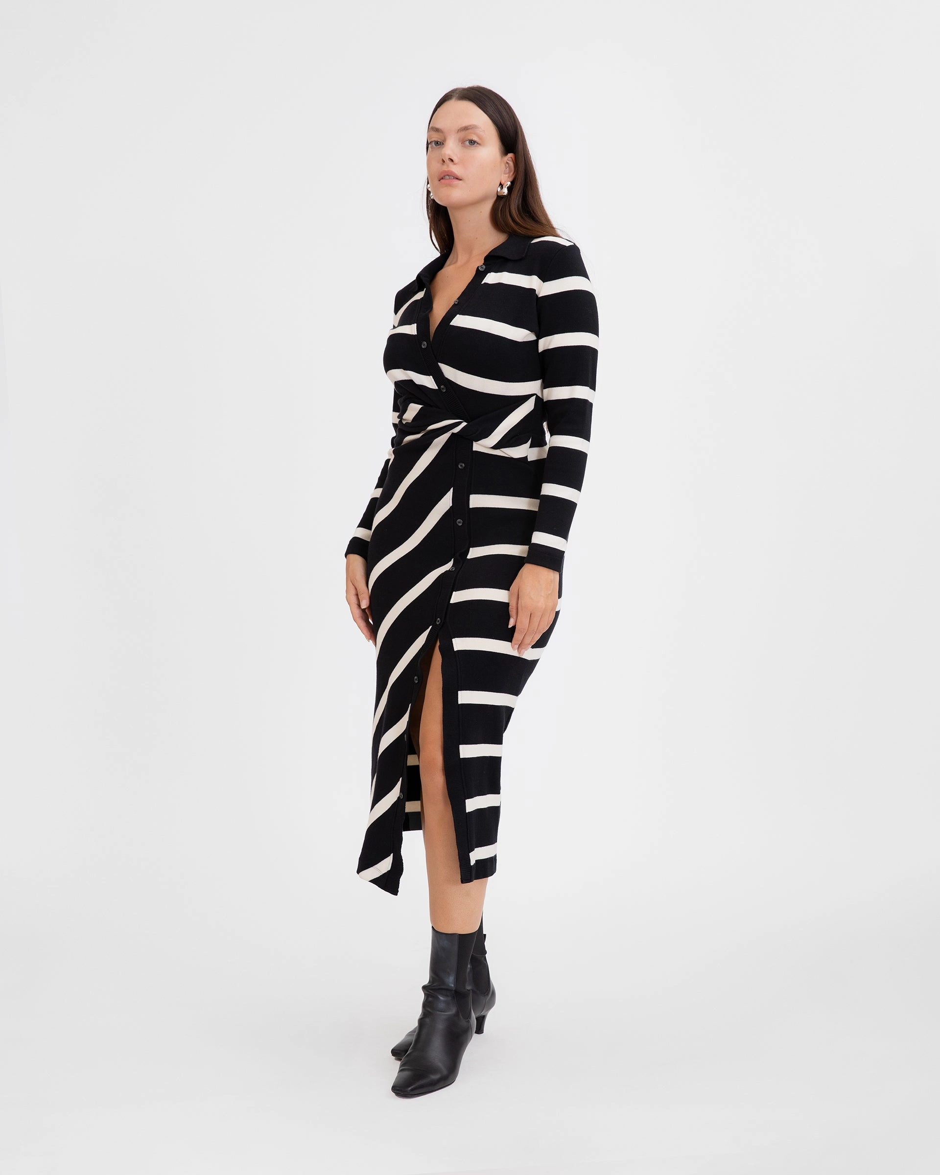 Crew Neckline Ellicot Dress