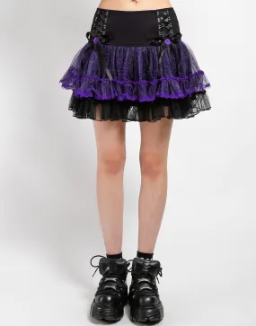 Athletic Flex Wear TUTU SKIRT PURPLE LEOPARD
