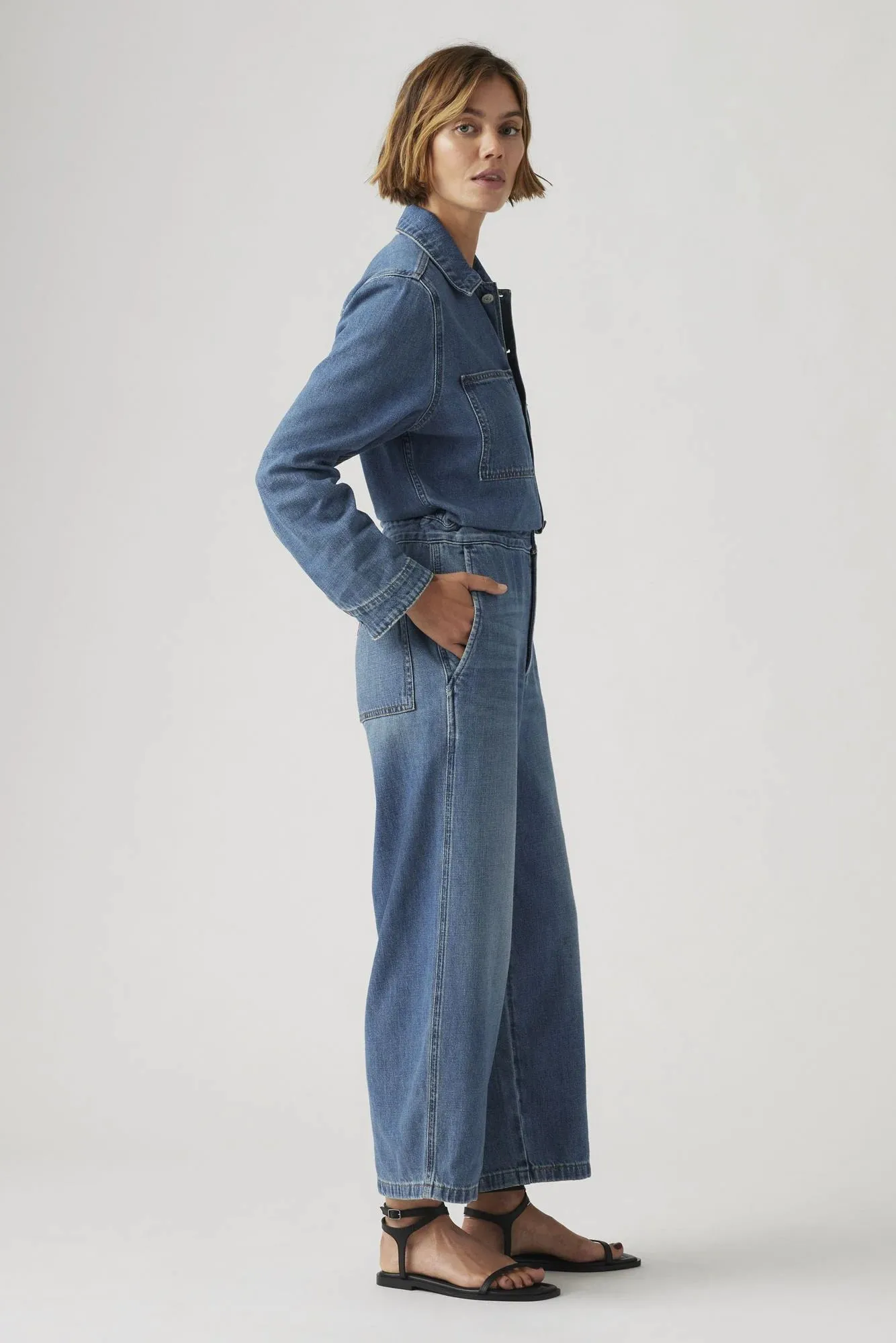 Iconic Denim Jumpsuit Perfect Length