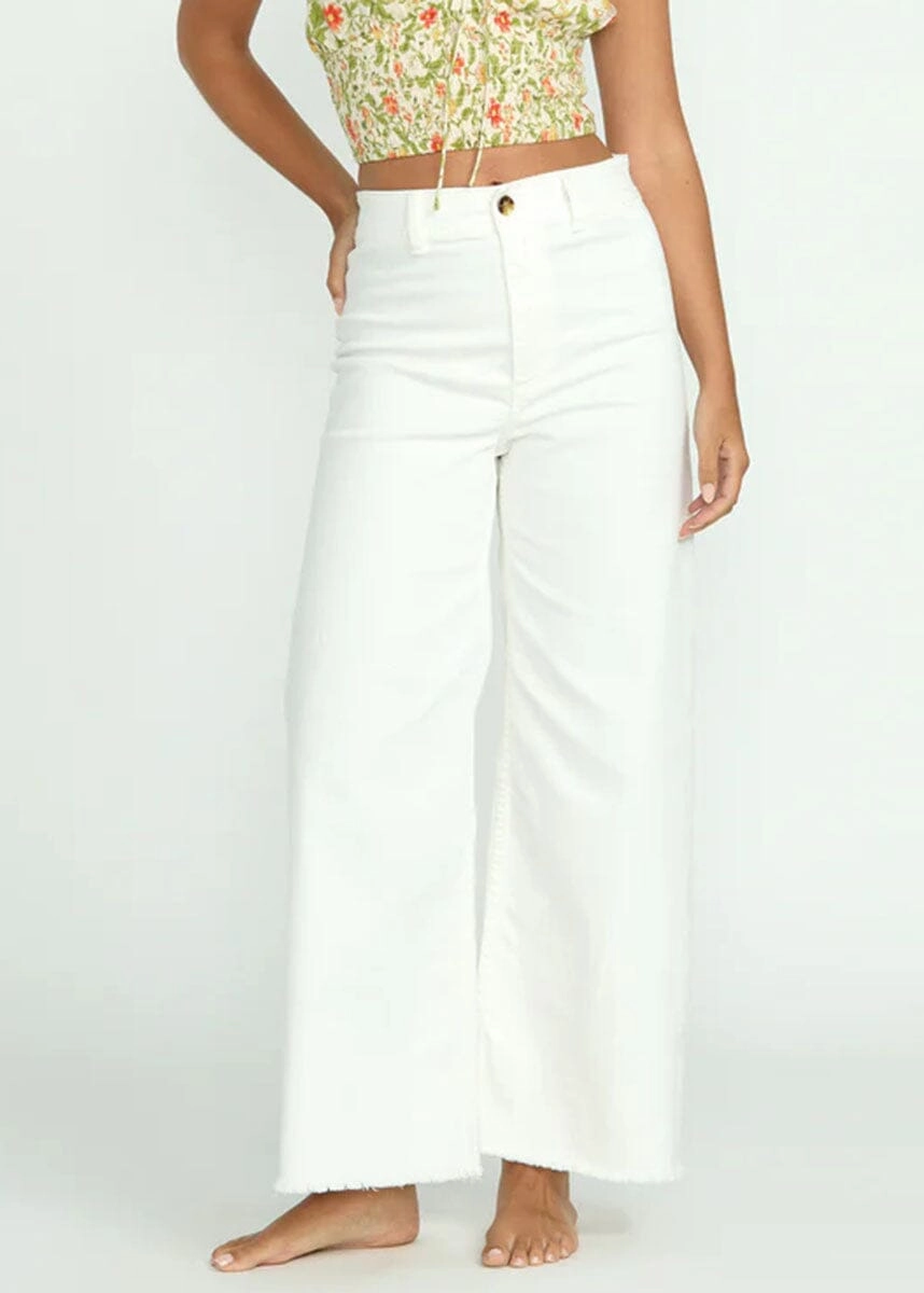 Free Fall High-Waist Pants - Salt Crystal Thermal Lining