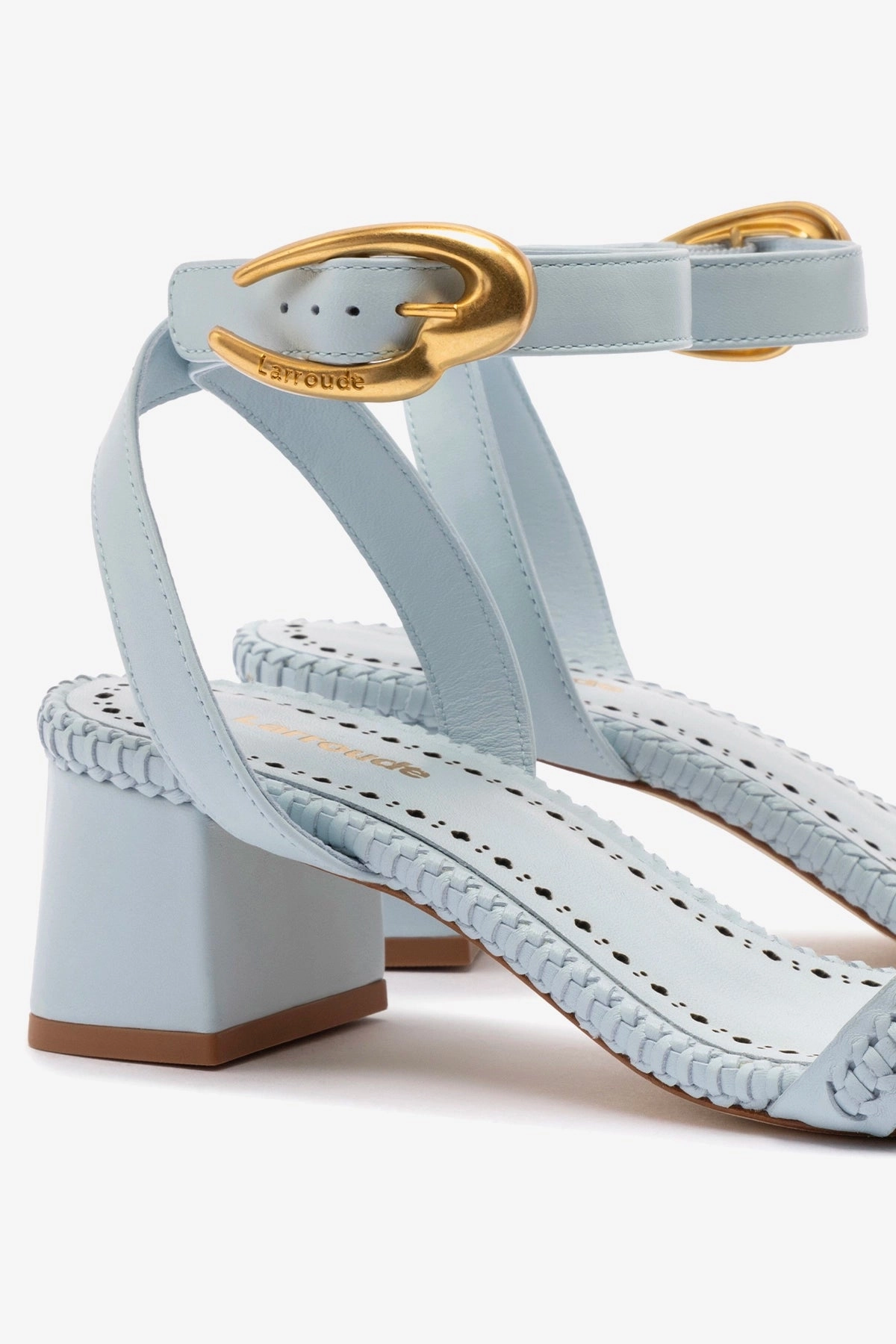 Seam Free Toe Box Verona Block Sandal In Maya Leather