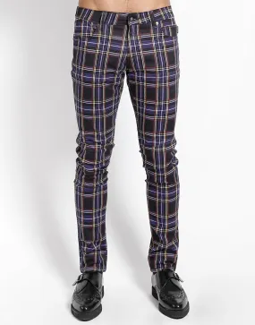 ROCKER JEAN PURPLE PLAID Cozy And Stylish Everyday Flex