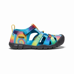Big Kids' Seacamp II CNX  |  Vivid Blue/Original Tie Dye Street Look Wide Fit Baseplate
