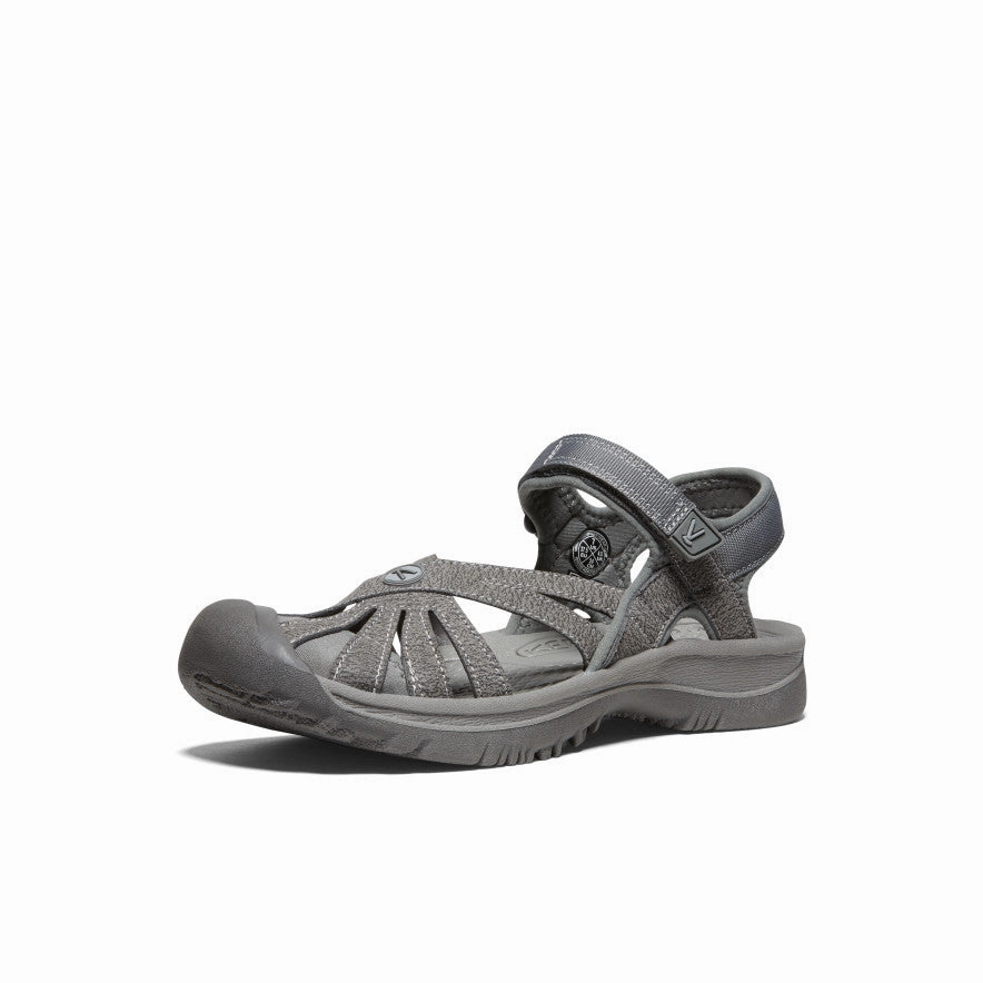 Toe Post Clean Lines Women's Rose Sandal  |  Gargoyle/Raven
