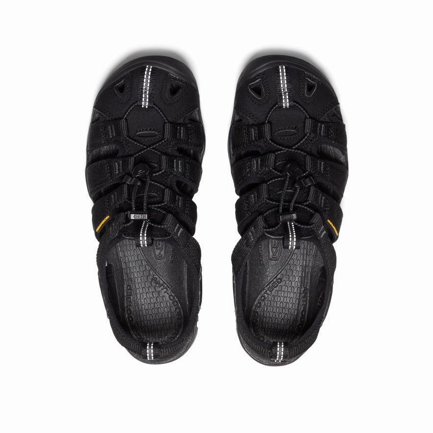 Women's Clearwater CNX Sandal  |  Black/Black Sleek Travel Footwear Arch Cradle