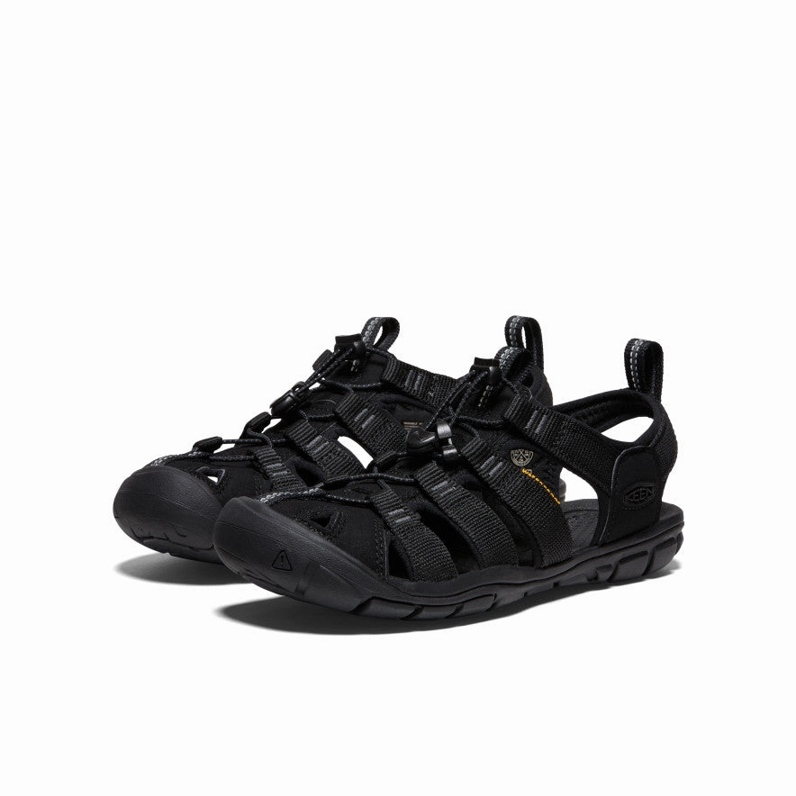Elastic Straps Women's Clearwater CNX Sandal  |  Black/Black