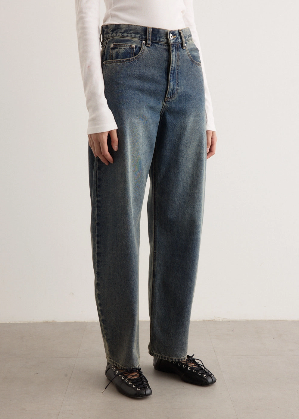 Kite Barrel Leg Jeans Rainy Day Chill Outfit Nature Lover Stretch Soft