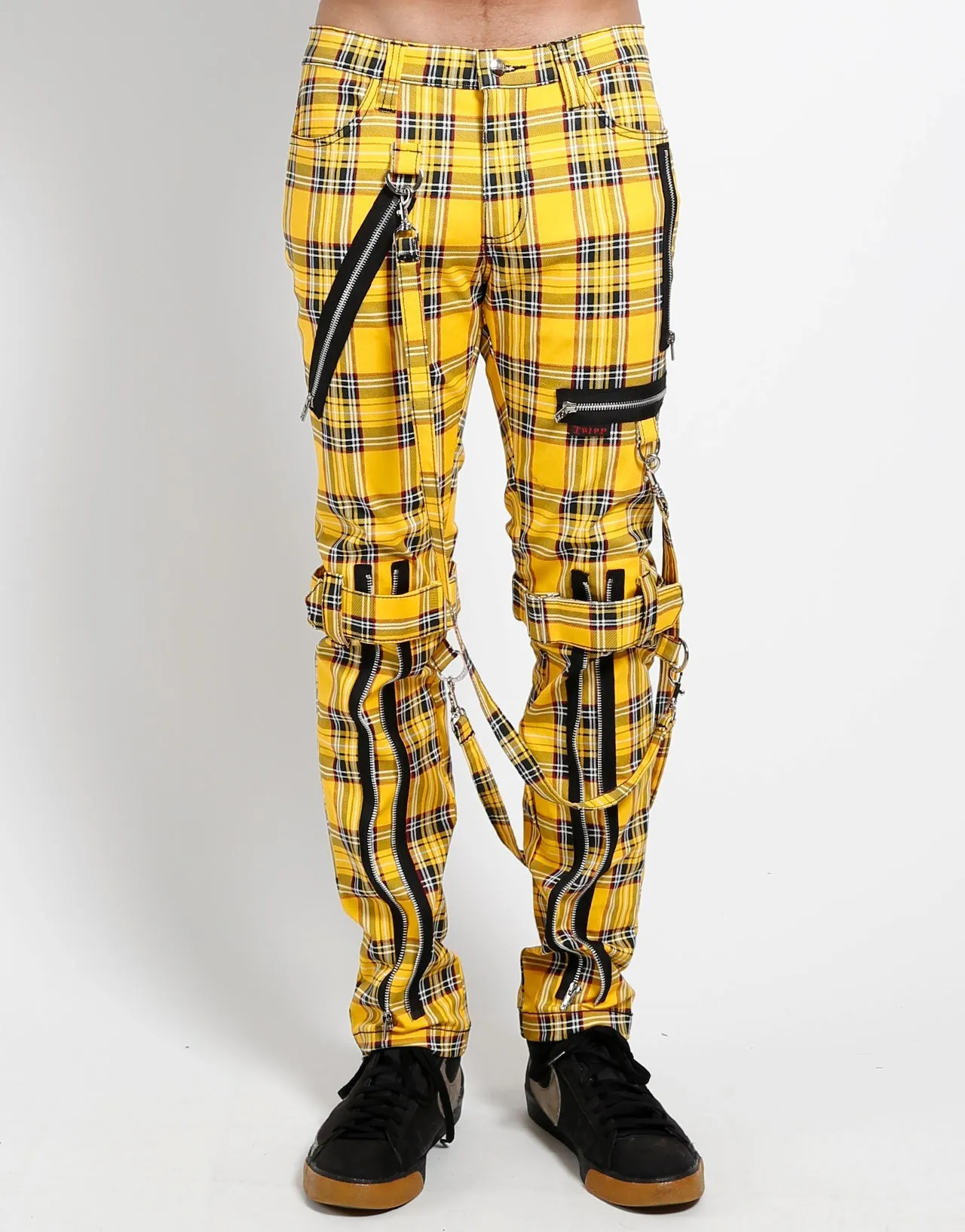 BONDAGE PANT YELLOW PLAID Fashion Forward