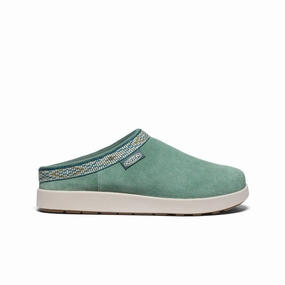 Women's Elle Suede Mule  |  Dark Forest/Birch Slip Into Style Slip On Relax