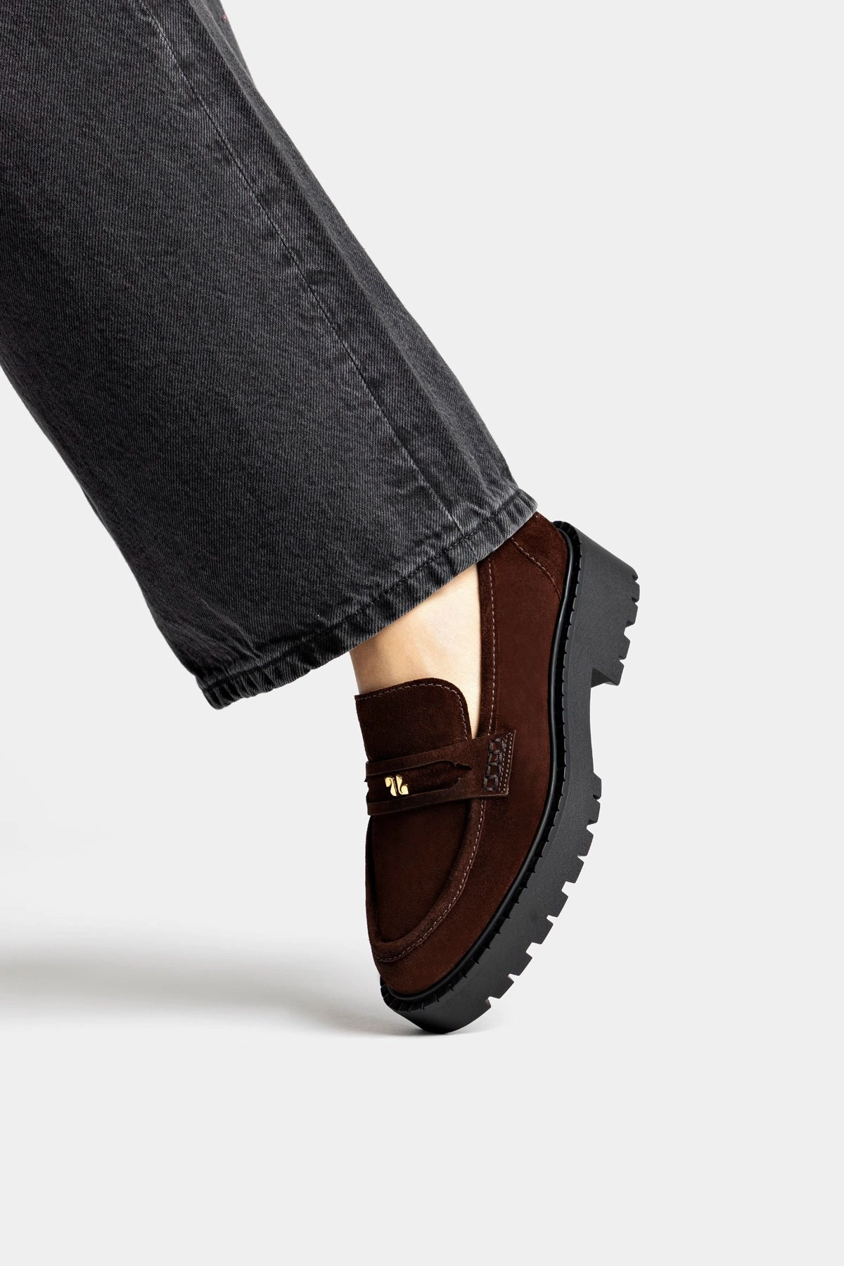Suki Lugsole Loafer In Brown Suede Classic Appeal soft fit