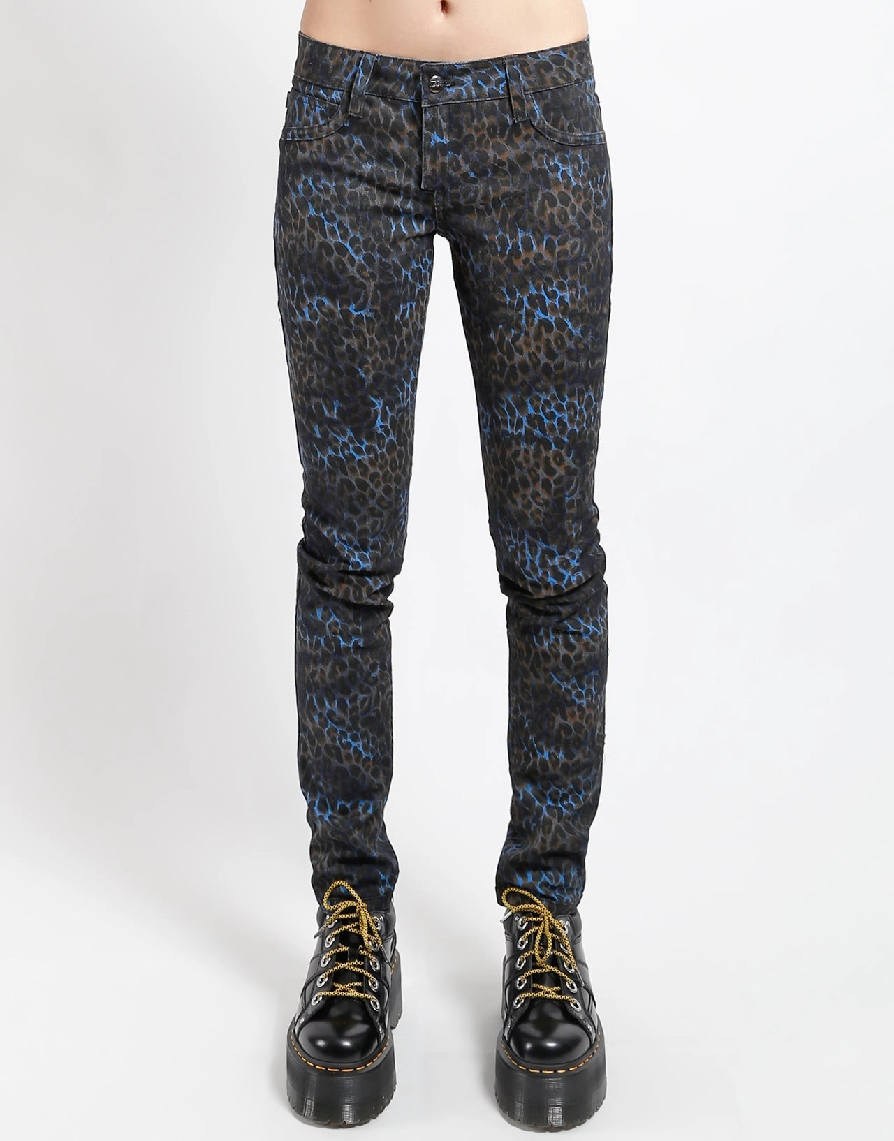 REVERSIBLE JEAN BLUE CHEETAH Durable Minimalist Style Party Look Modern Youth Style Party Look