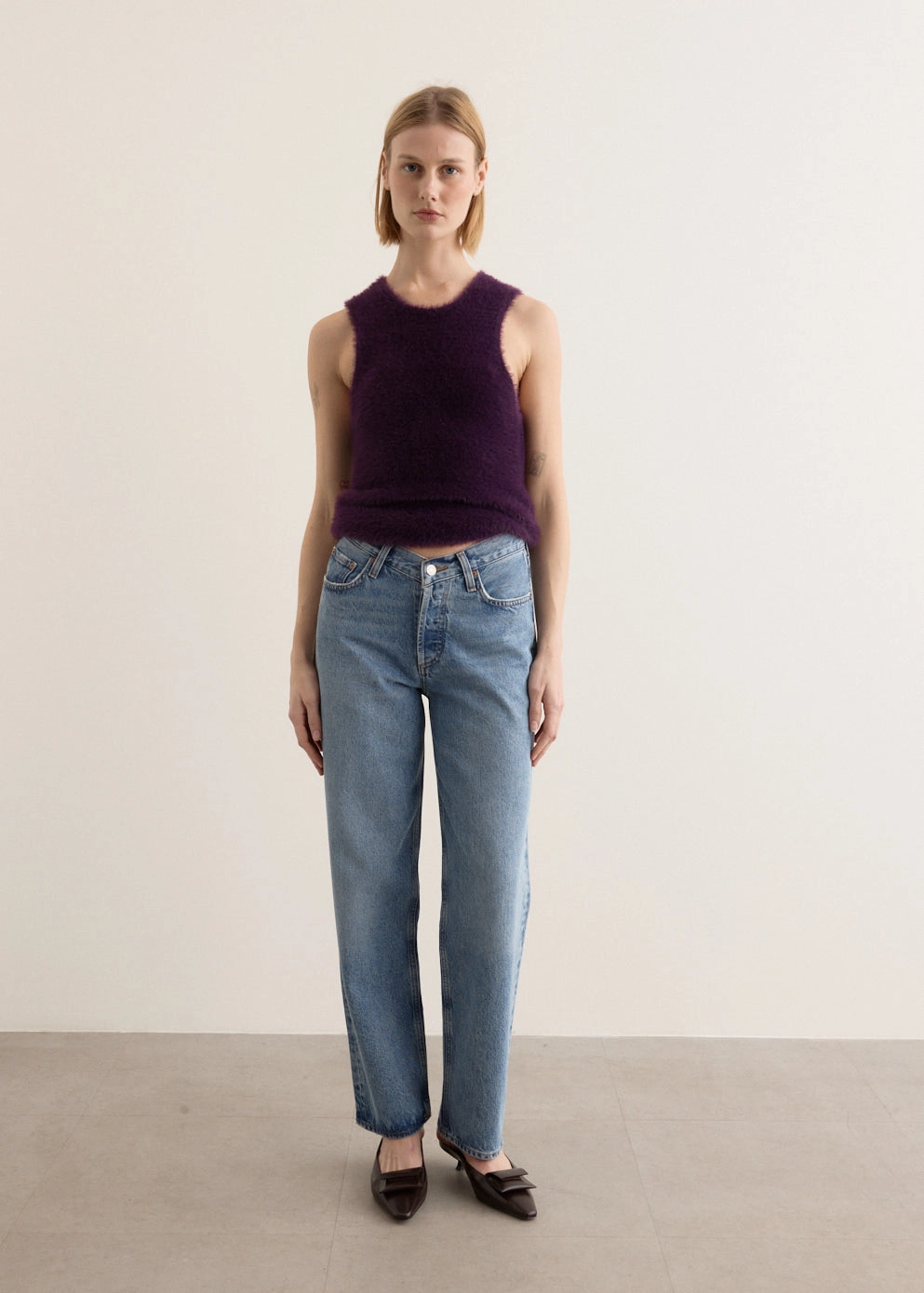 Relaxed Aesthetic Layer game V-Waist Baggy Jeans