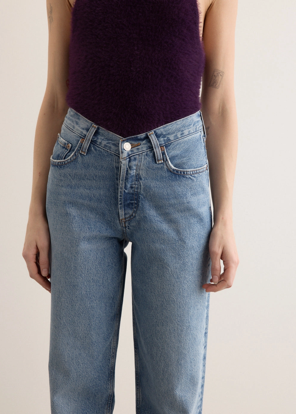 Perfect for All Any Time Wear V-Waist Baggy Jeans