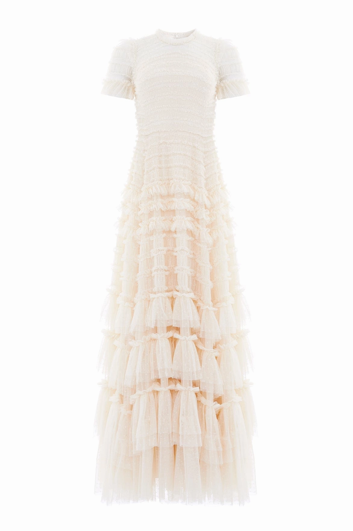 Valentine Ruffle Gown Smooth Layers Smooth Feel