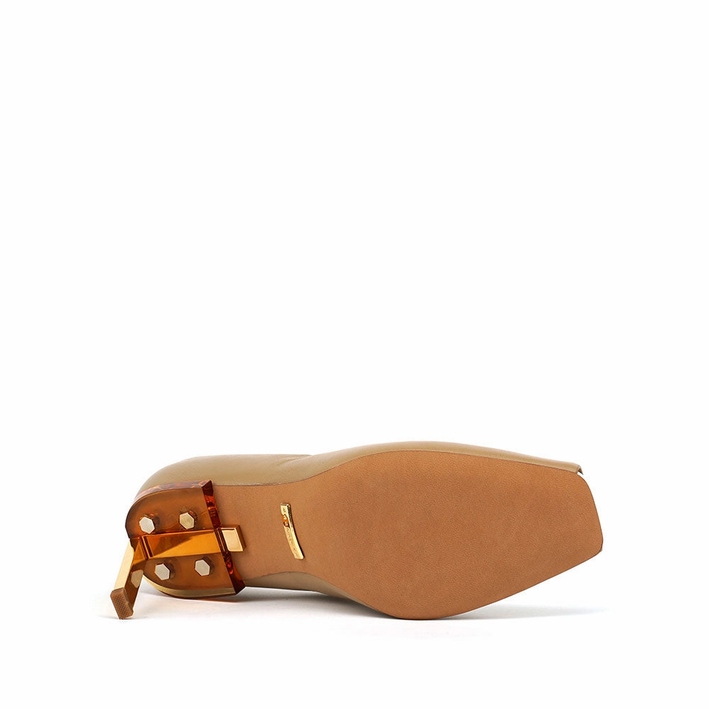 Sleek Heels High-Quality Craft Inity Pump Beige