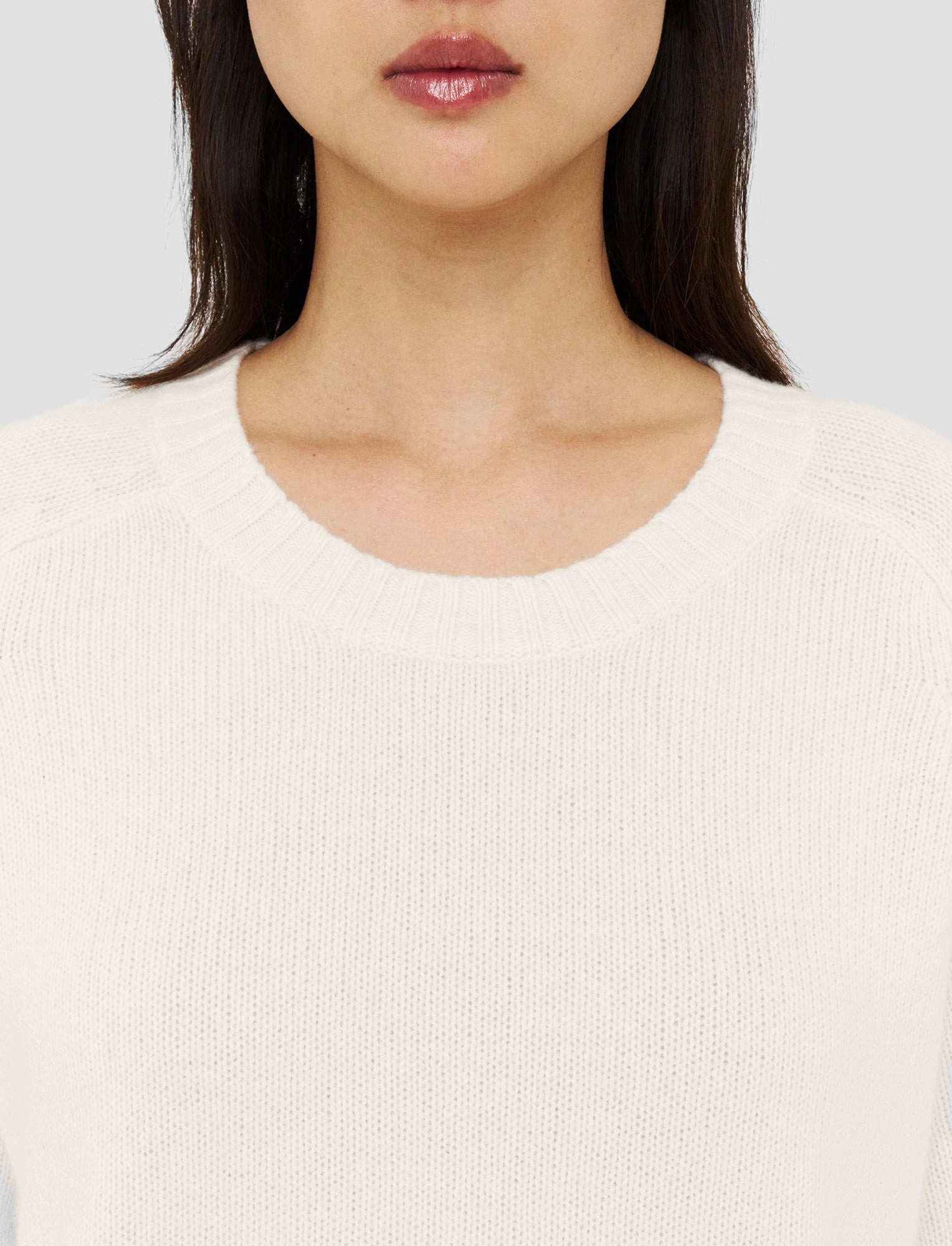 UV Protection Fabric Cold Daywear Open Cashmere Round Neck Jumper