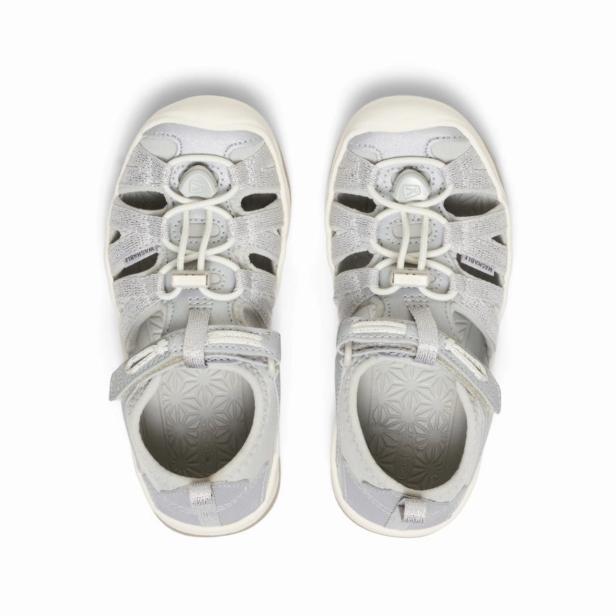 padded sole Little Kids' Moxie Sandal  |  Silver