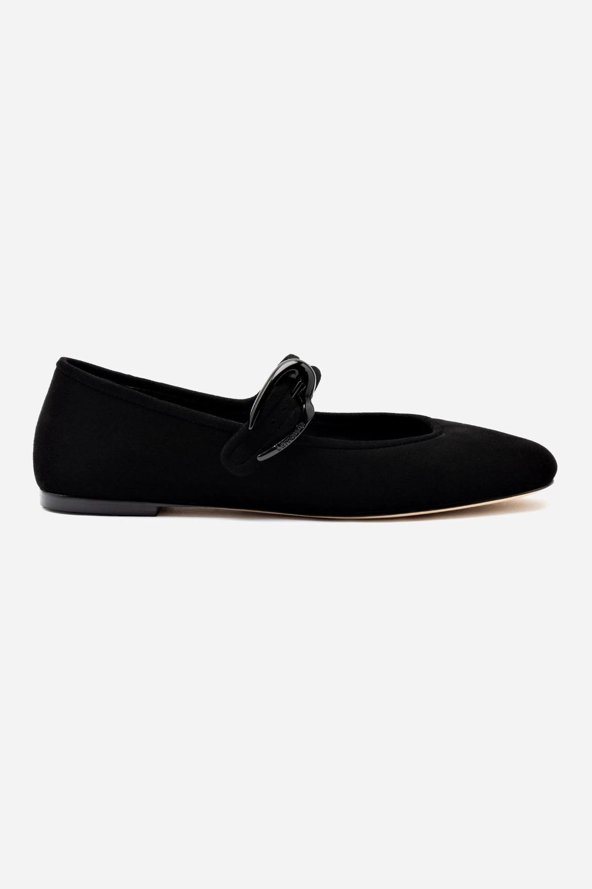 Verona Ballet Flat In Black Suede Easy-to-Wear Shoes Boat Mood