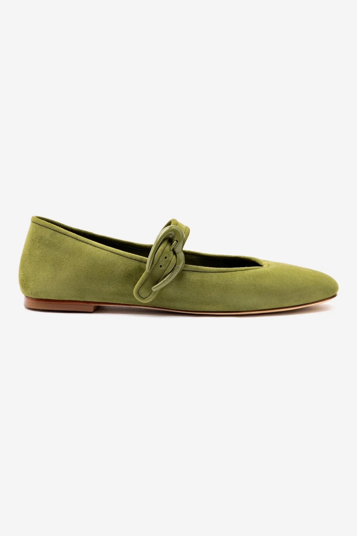 Music Mood Verona Ballet Flat In Seaweed Suede