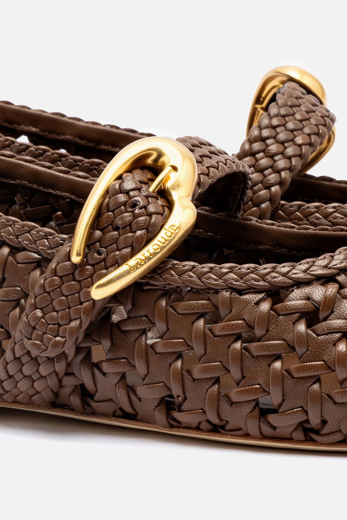 Press Look Cozy Cushioning Verona New Macrame In Burnt Umber Leather