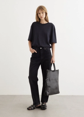 Unisex Fashion 90's Mid Rise Straight Jeans