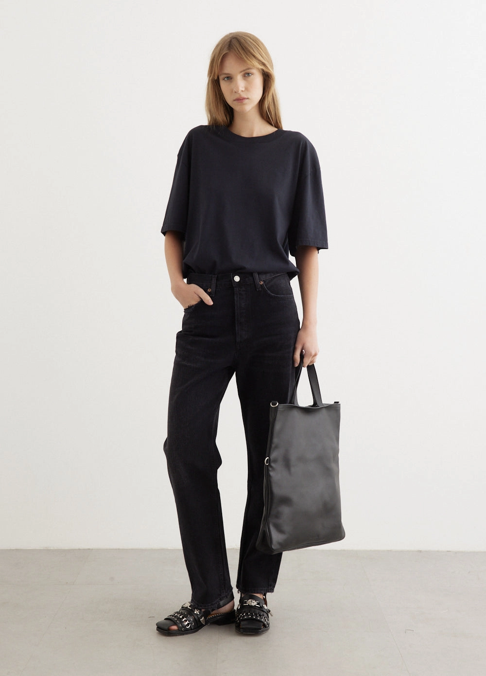 Unisex Fashion 90's Mid Rise Straight Jeans