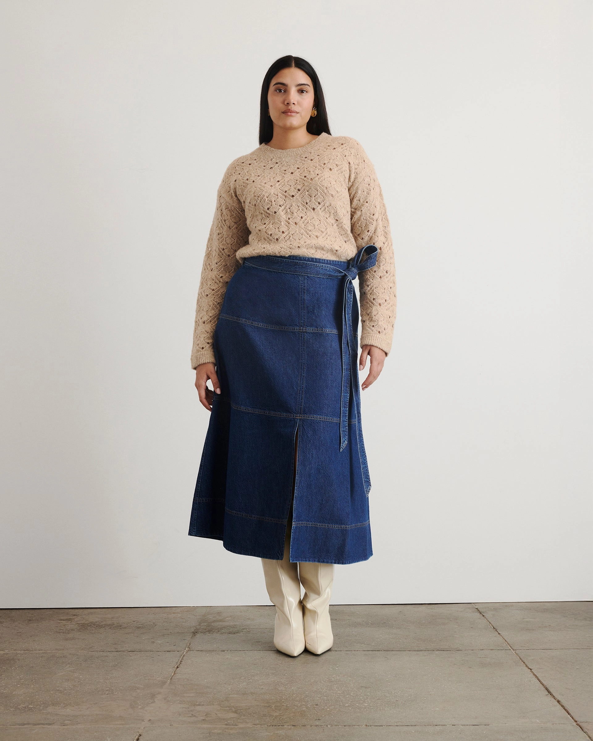 Moisture Management Functional Drape Alda Sweater