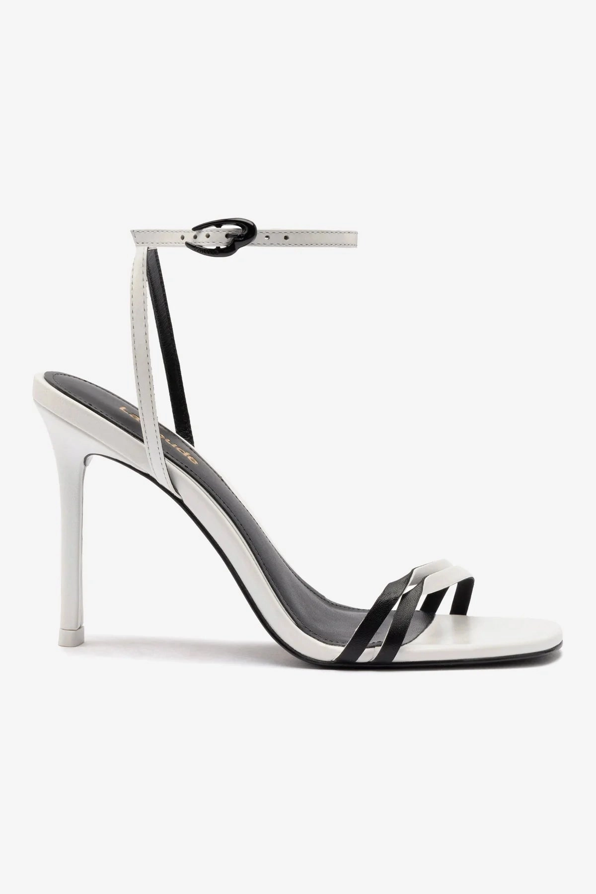 Vesper Sandal In White Leather Ventilation holes Urban Escape