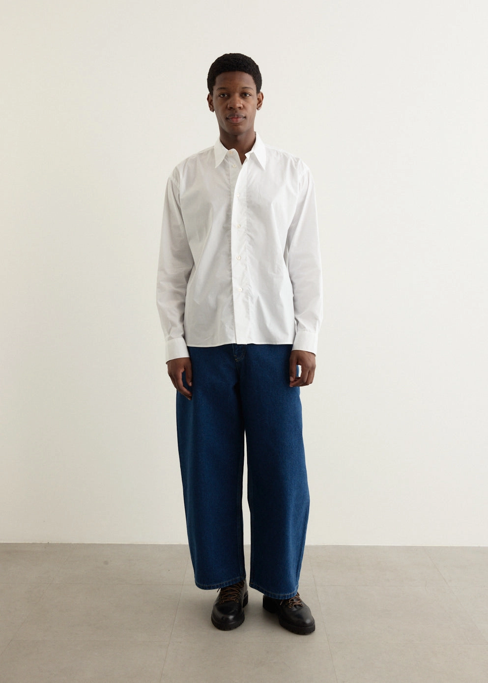 Textured Vibrant Paolo Denim Volume Pants