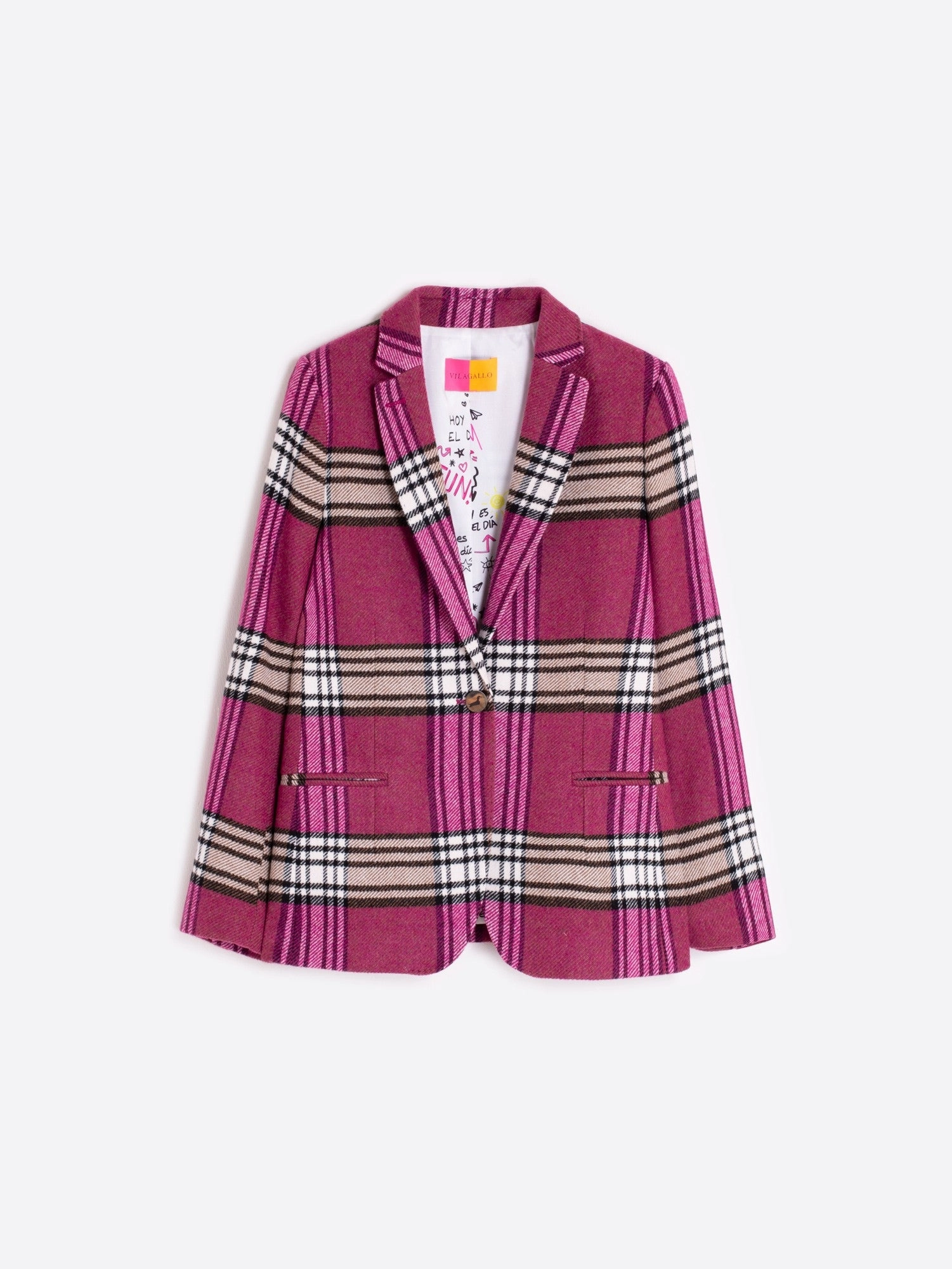 Reveal Daily Fit PLAID BLAZER