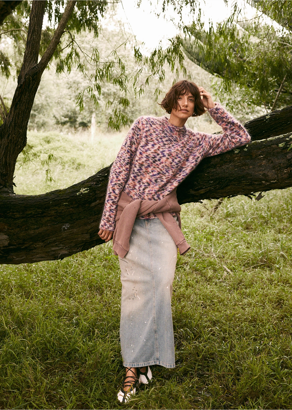 Family Style Luxury Basic Fashion Tibby Denim Skirt