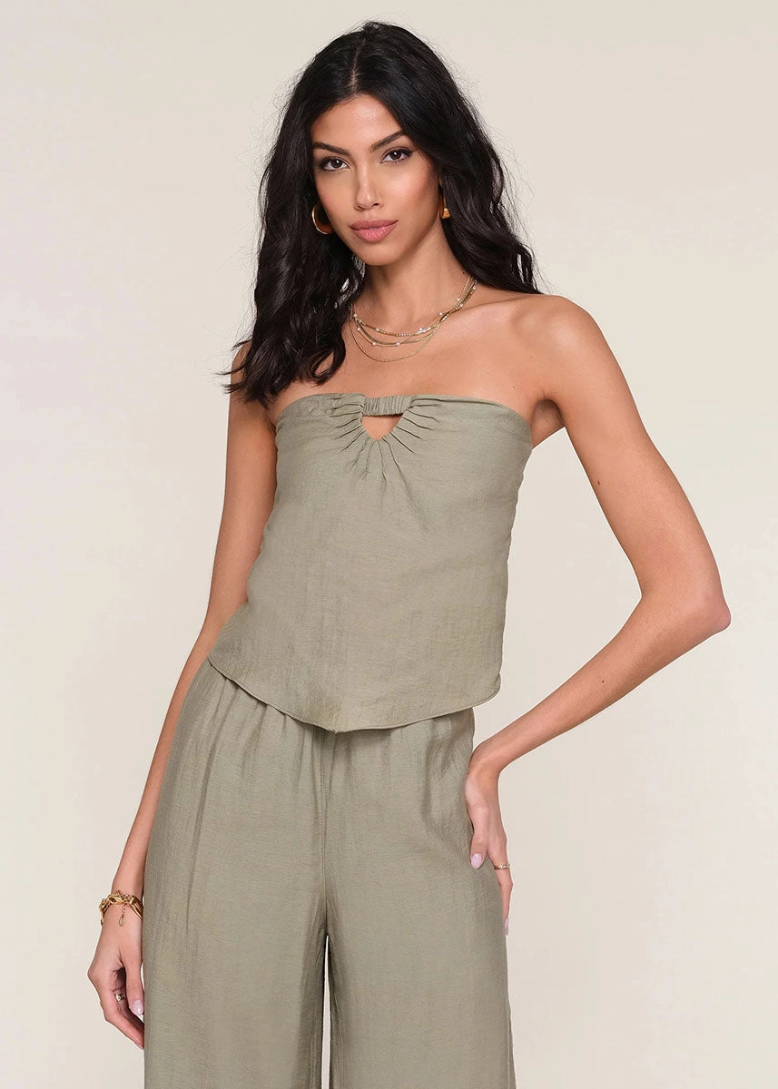 Violet Top - Army Stretch Waistband Design