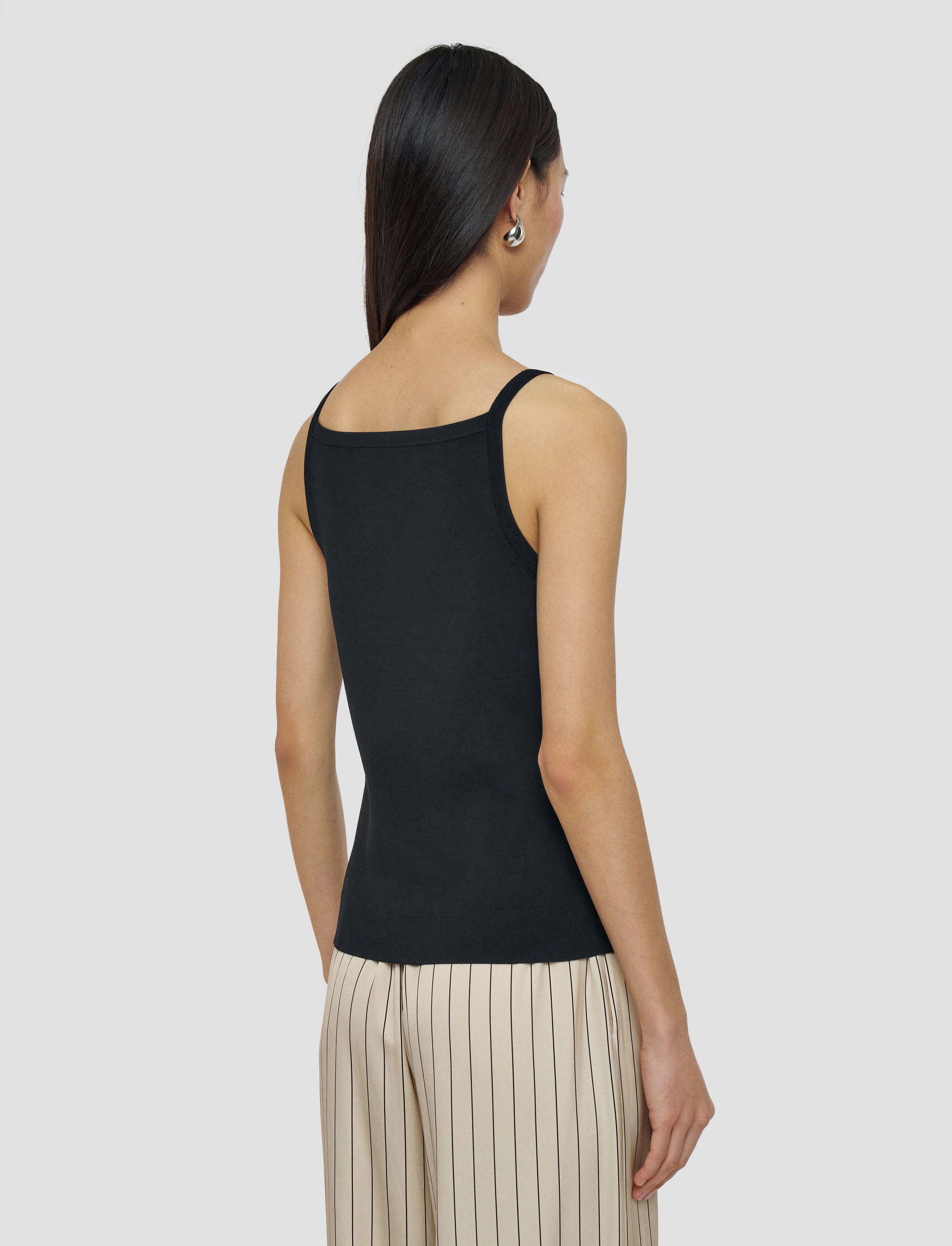 Ultra Soft Yarn Viscose Knit Stretch Vest Top