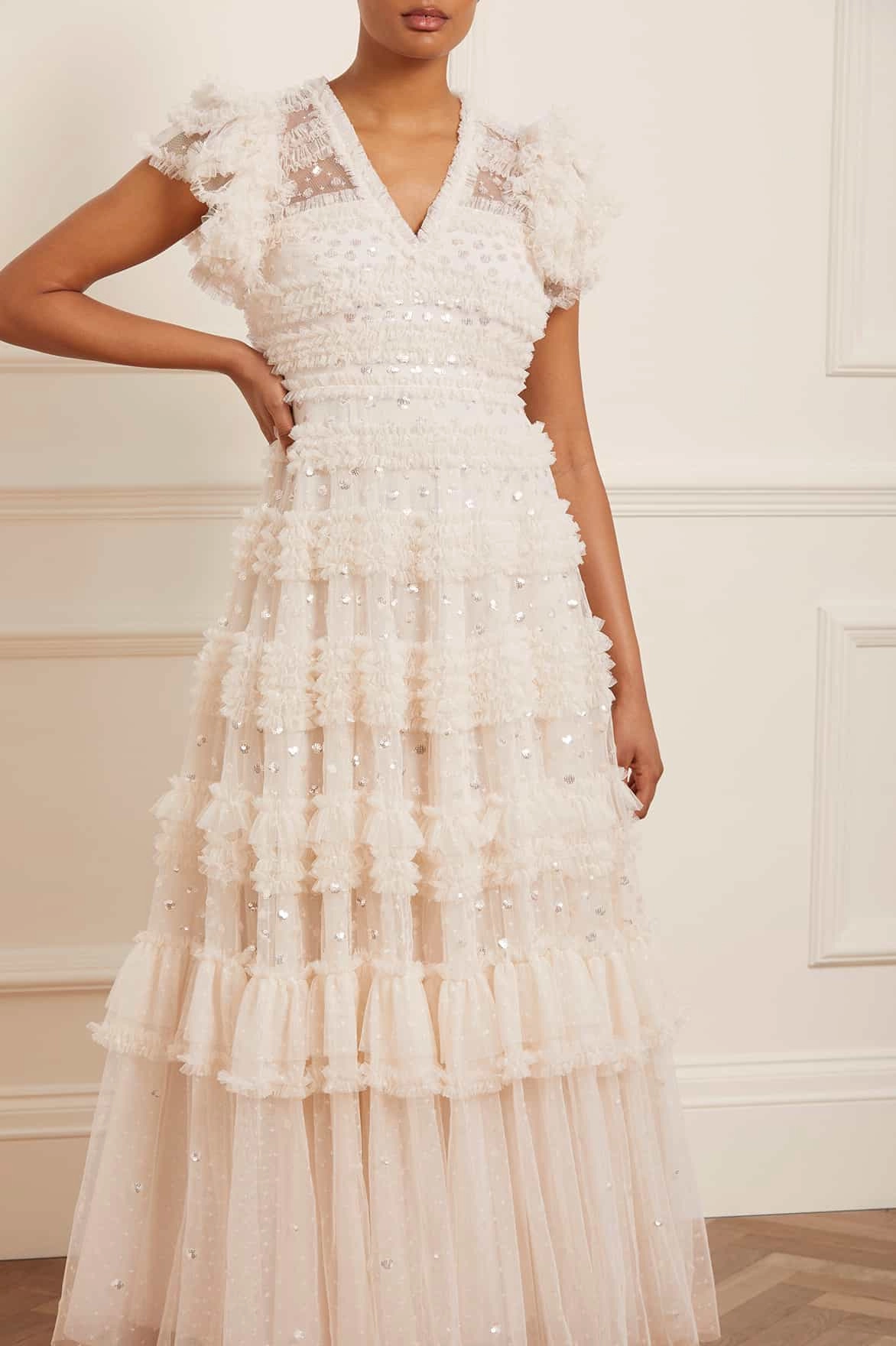 All-Purpose Wear Cozy Fit Vivian V-Neck Gown