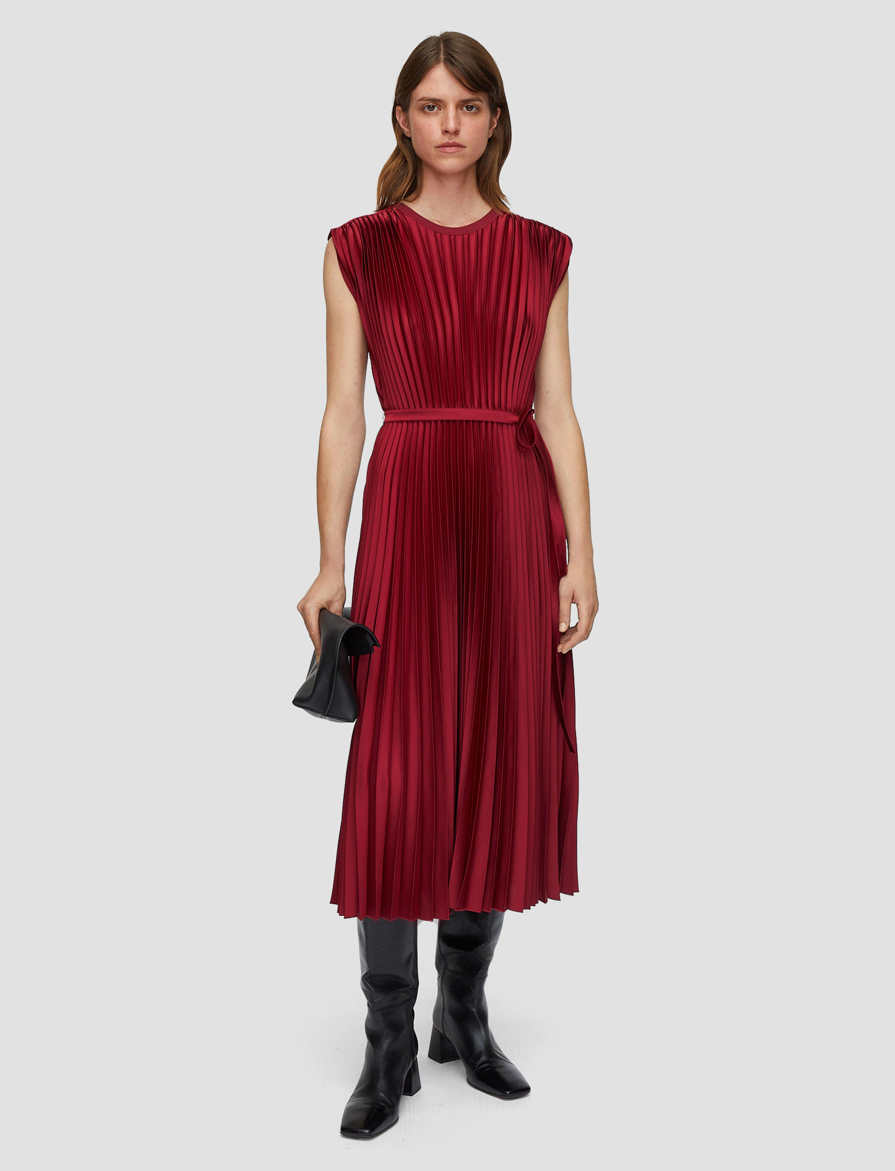 Neat Look Relaxed Outfit Volta Knit Weave Pliss Dress