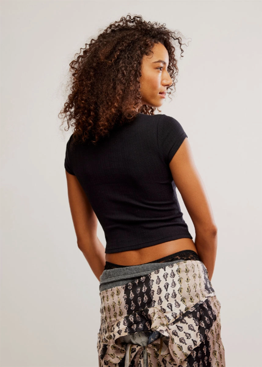 Sustainable Production Methods Wait A Minute Baby Tee - Anthracite