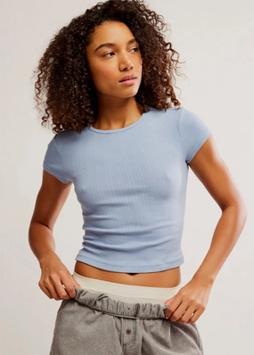 Wait A Minute Baby Tee - Soft Chambray Tear Resistant Reinforcement