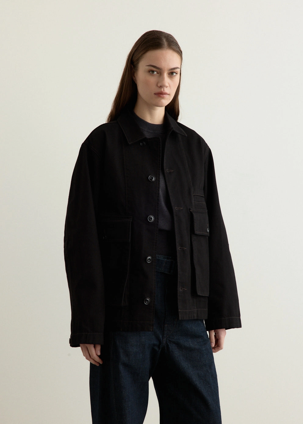 Clean Shape Popular Staple Boxy Jacket