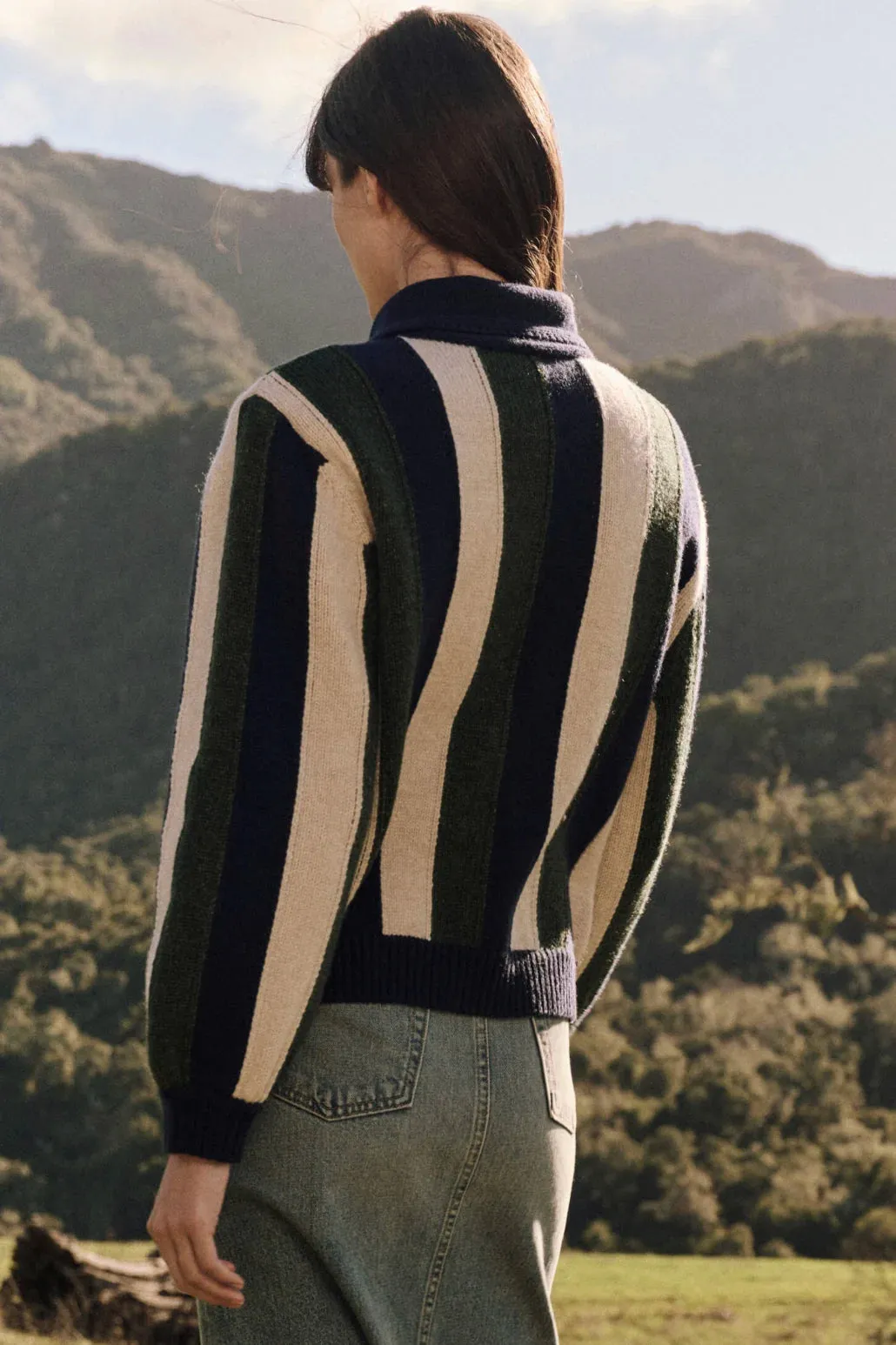 Multipanel Construction The Zip Front Cardigan