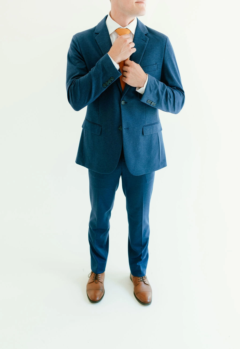 Clean Lines Washable 2-Pant Flex Suit Sapphire