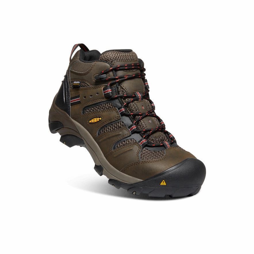 Outdoor Style easy to remove Men's Lansing Mid Waterproof (Steel Toe)  |  Cascade Brown/Brindle
