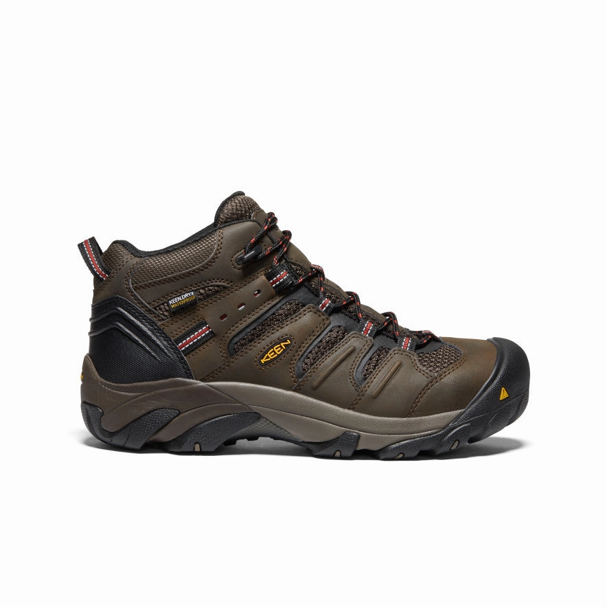 Men's Lansing Mid Waterproof (Steel Toe)  |  Cascade Brown/Brindle Flexible Material