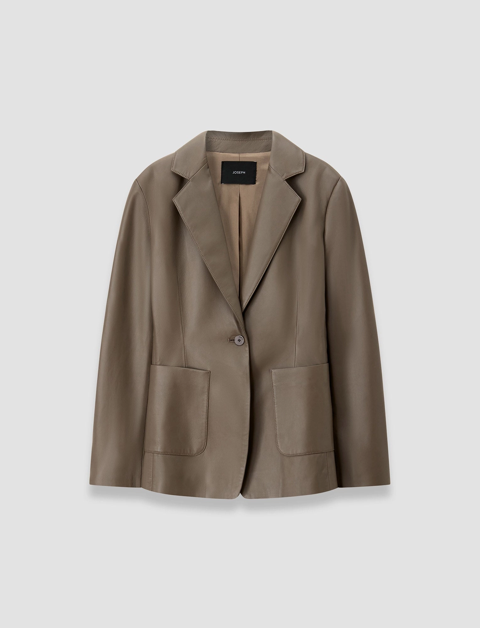 Glenview Nappa Leather Jacket Unique Piece Detachable Collar