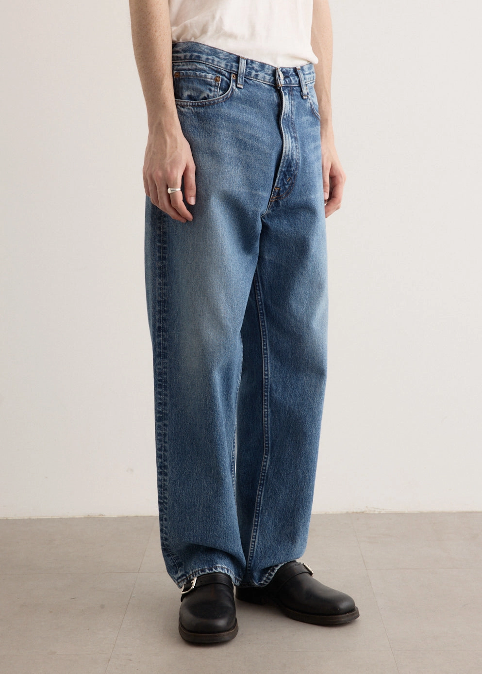 101 Dad's Fit Denim Pants Weekend Getaway Minimalist Breathable