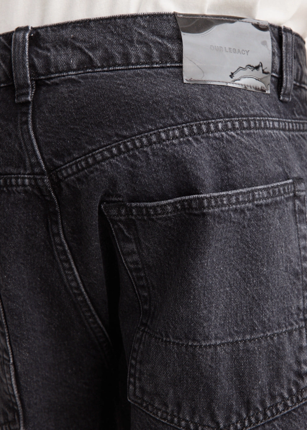 Picnic Style Creative Look Minimalist Style Third Cut Jeans