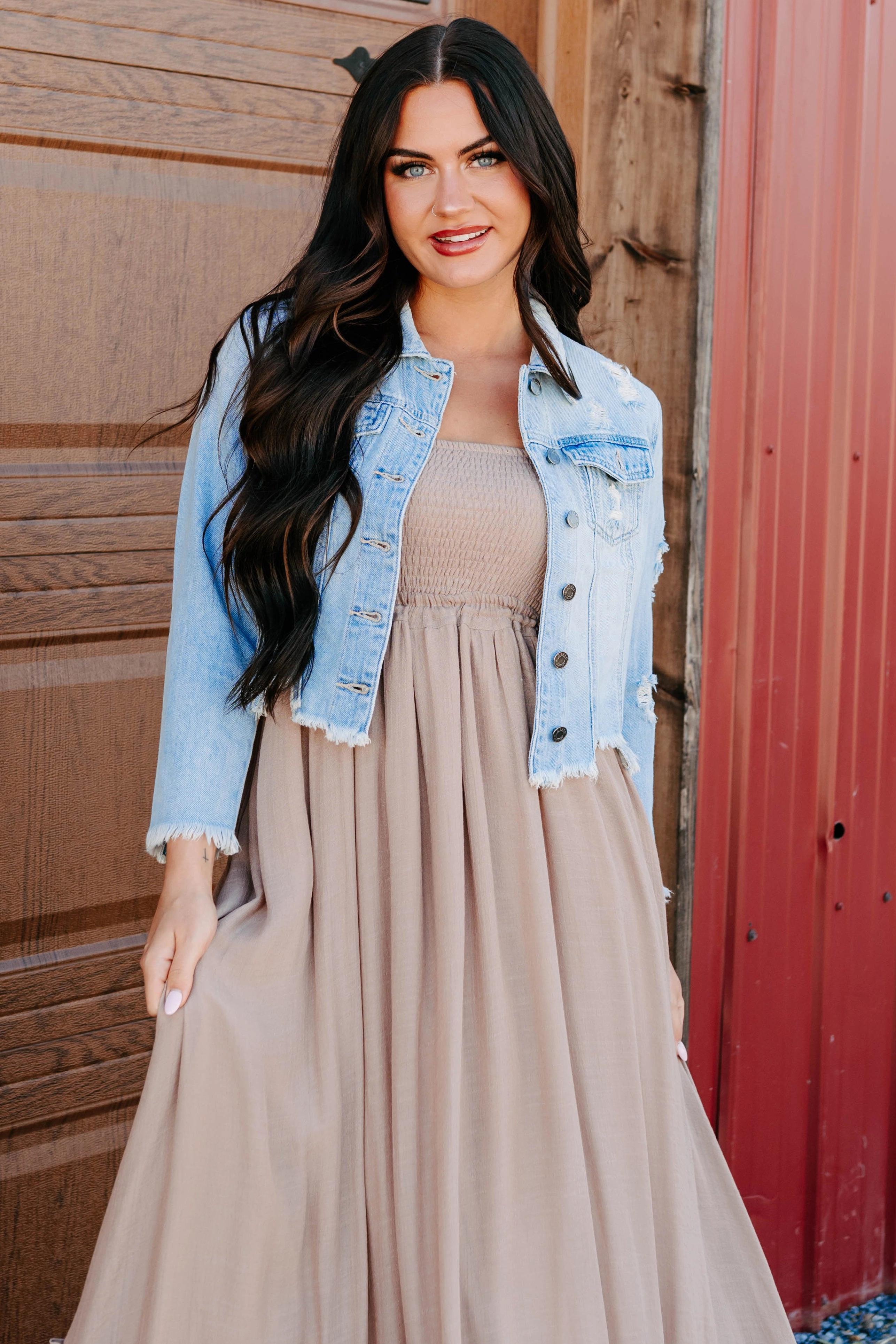 Ring Bold By Nature Cello Distressed Denim Jacket (Light)