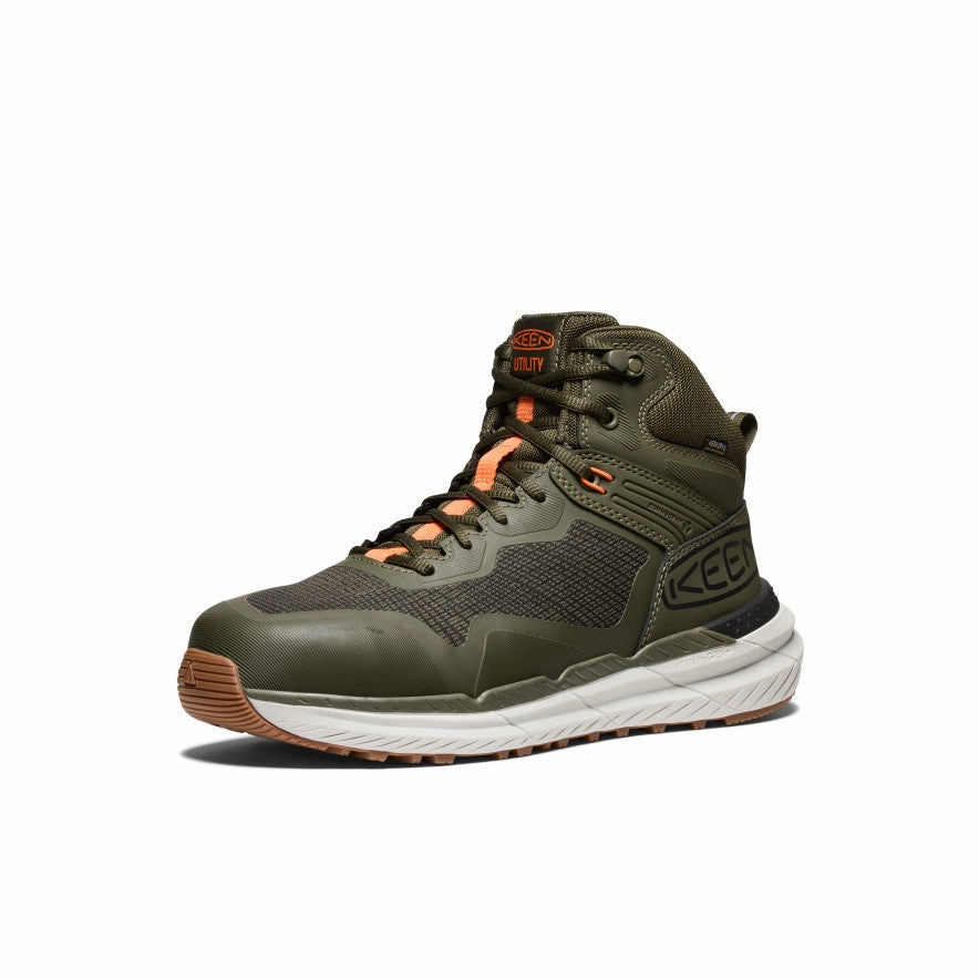 Men's Synchro Waterproof Work Boot (Carbon Toe)  |  Forest Night/Gum Comfort Gusset