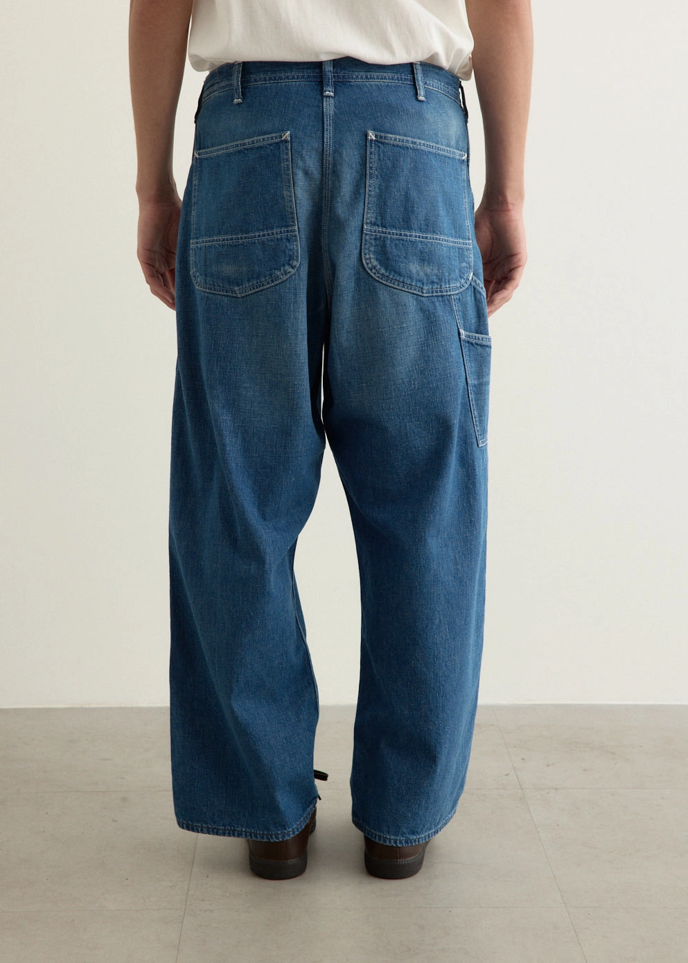 Urban Casual Office Wear Couple Look Work Ready Wide Fit 30's Painter Pants